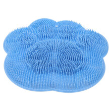 Shower Foot Scrubber and Back Scrubber, Silicone Exfoliating Mat with Suction Cups, Massage Pad