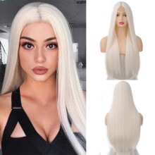 70cm Straight Lace Front Wig with Natural Hairline, Brown Cosplay Style, Breathable Cap