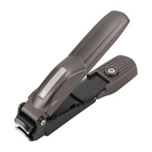 Stainless Steel Nail Clipper with Catcher, Large Opening for Thick Nails, Ergonomic Arc Blade