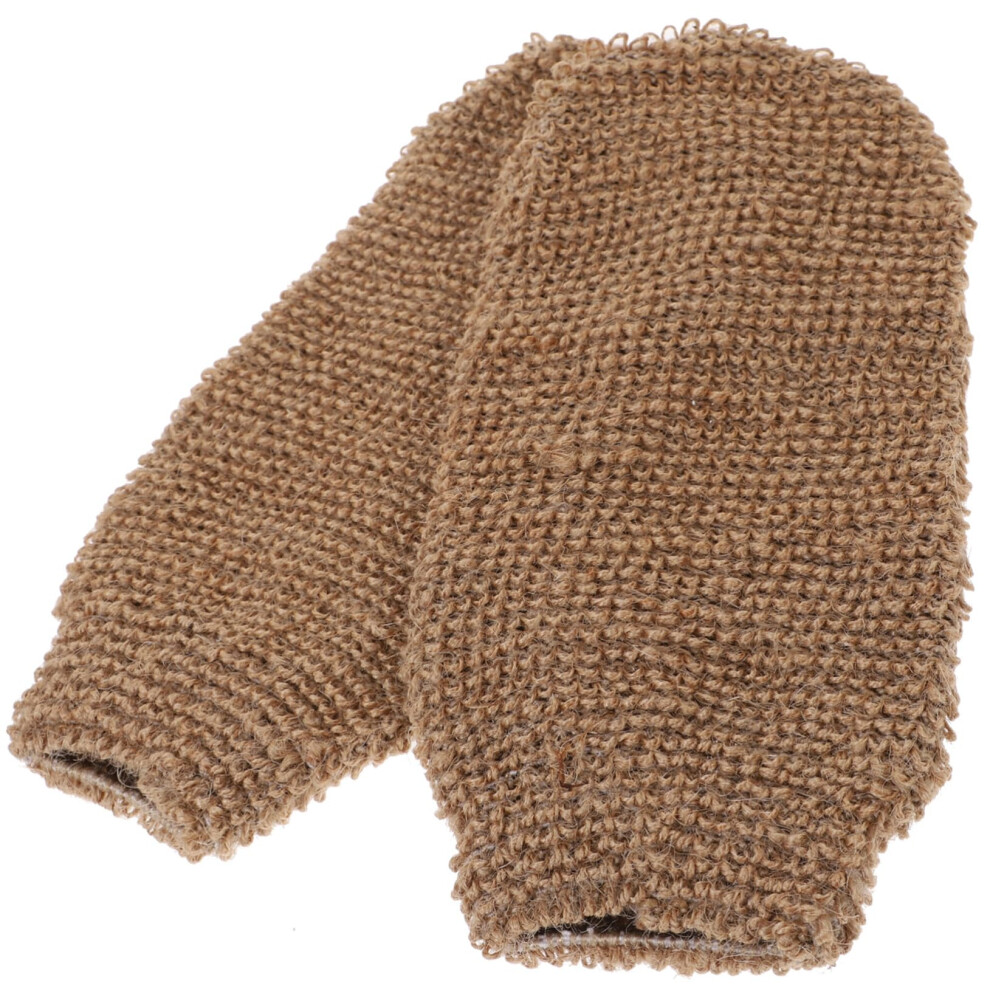Exfoliating Gloves 2 Pack for Deep Skin Cleansing and Gentle Body Massage, Reusable Shower Gloves