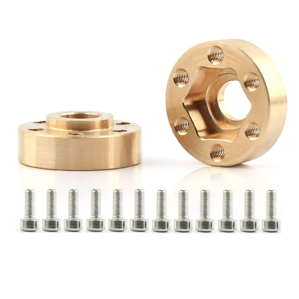 2Pcs Brass Wheel Hex Hub Adapter 12Mm For Axial Scx10 Trx4 Trx6 Vs410 Gen8, Cnc Precision Fit And Enhanced Stability 9169991481005