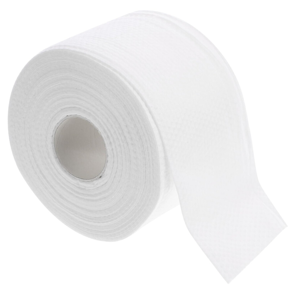 White 80Pcs Disposable Facial Towel Soft Cotton Cleansing Tissue Dual Wet Dry Use For Makeup Removal