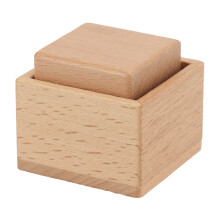 Umweltfreundliches Baby-Holzquadratspielzeug 5x5x4,5 cm Bildungsgeschenk