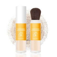 SPF 50 Mineral Sunscreen Powder for Face, BrushOn Oil Control Setting Powder, Travel Compact 2 Pcs