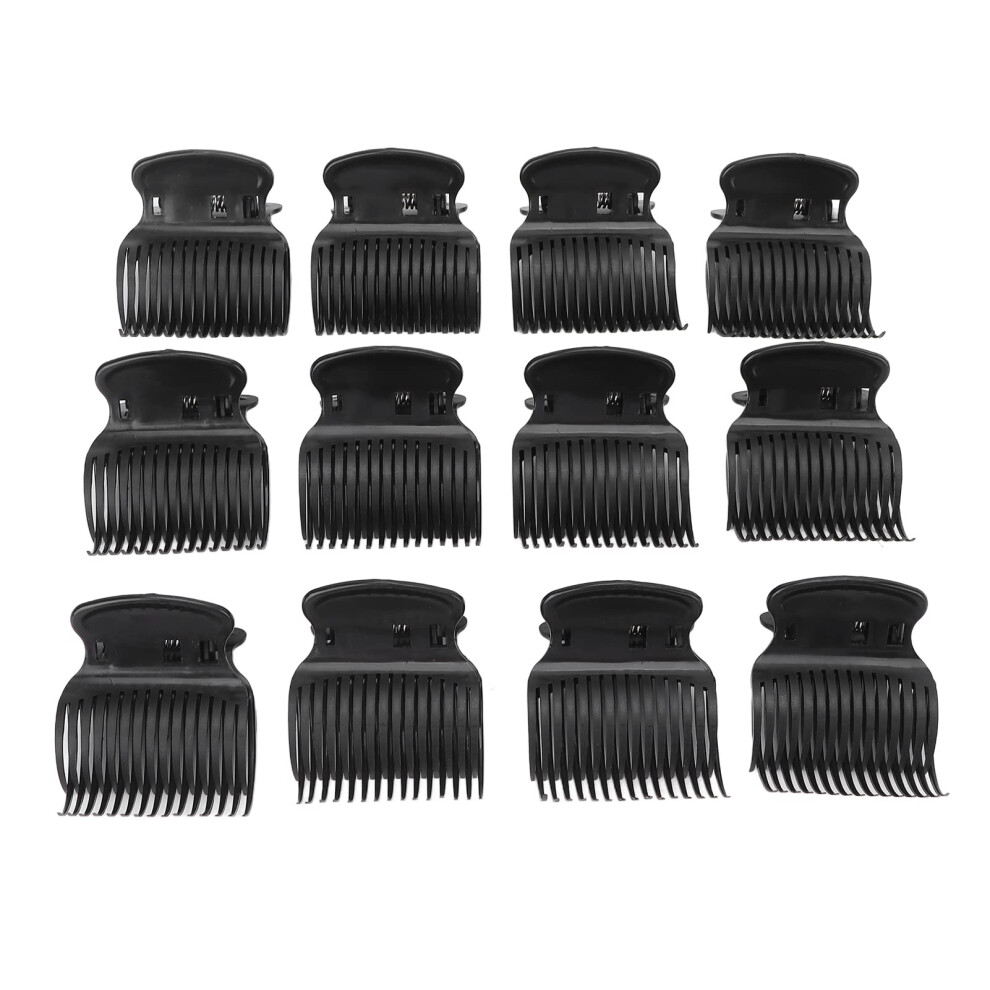 Hair Roller Clips 12pcs Heat Insulation NonSlip Curling Clamps for Salon and Home Styling