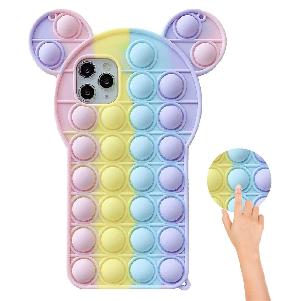 Silicone Fidget Case With BuiltâIn Bubbles, ShockâAbsorbing Protective Mickey Mousethemed Cover For Iphone 11 9169991481425