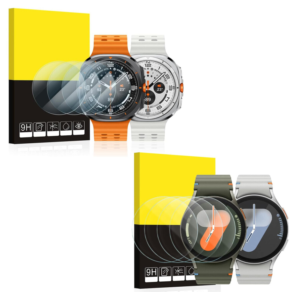 8 Pack Screen Protector For Samsung Galaxy Watch Ultra 47Mm 44Mm, Tempered Glass With ScratchâResistant Hd Clarity 9073542524793