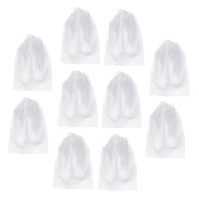 Shoe Storage Bags 10 Pack Nonwoven Travel Shoe Bags Dustproof Breathable Drawstring Design