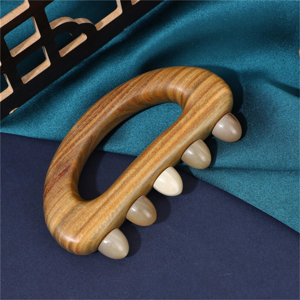 Wood Therapy Massage Set with Gua Sha Brush for Body Sculpting and Lymphatic Drainage