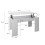 Mesa de centro elevable con almacenaje en blanco artik 90x43-53 cm Norak 7