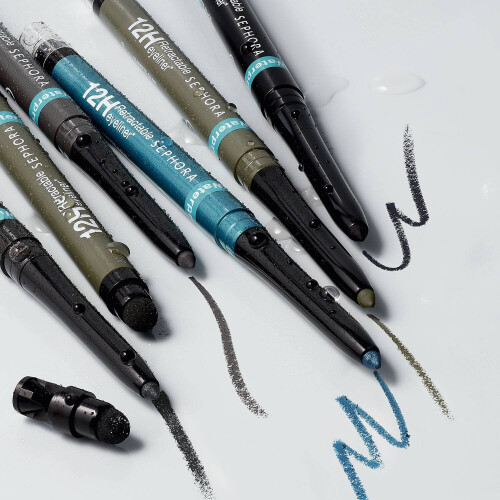 SEPHORA COLLECTION Retractable Waterproof Eyeliner 19 shimmer navy 2