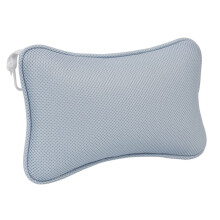 NonSlip Bathtub Pillow with Suction Cups for Head and Neck Support Spa Comfort Blue