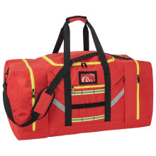 105L Firefighter Gear Bag, Large Capacity Duffle with Shoulder Strap, Visibility Red