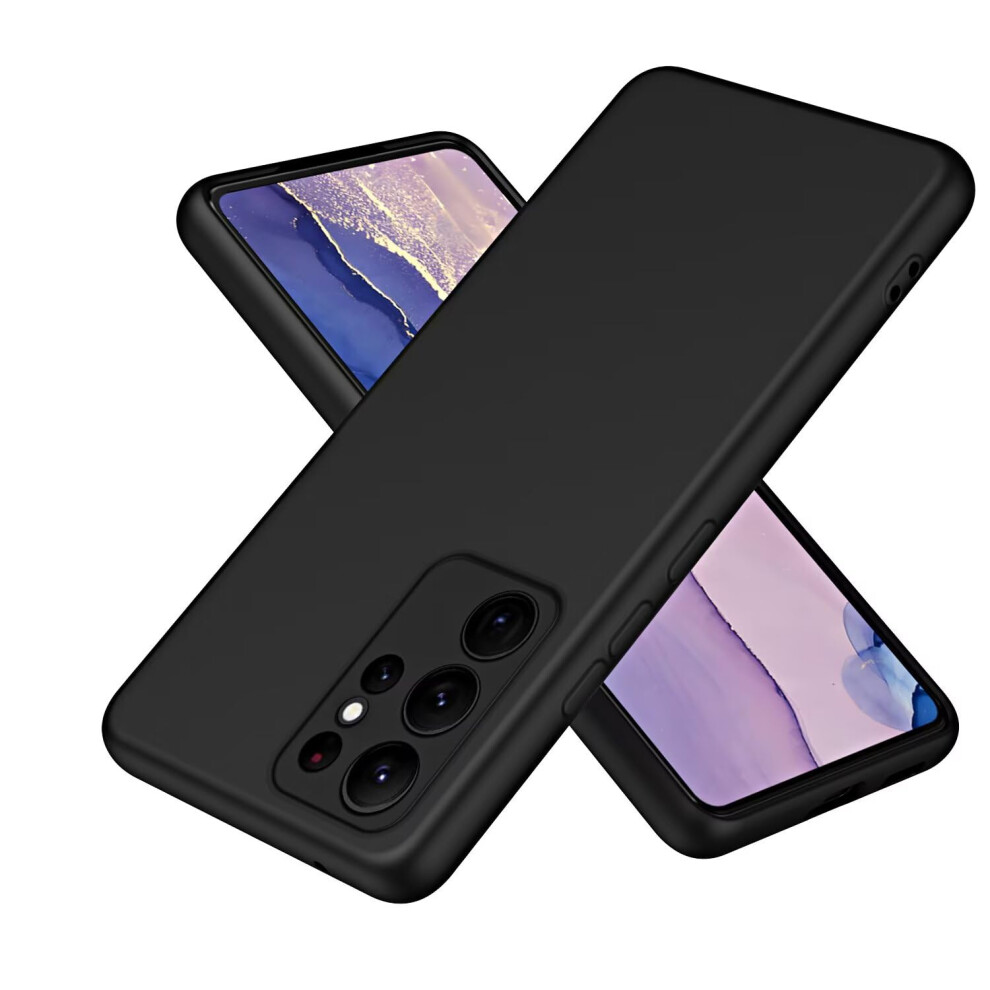 Shockproof Liquid Silicone Case For Oppo Reno8 T 5G, Soft Touch Grip With Microfiber Lining And Raised Camera Protection Â Black 9169991484273