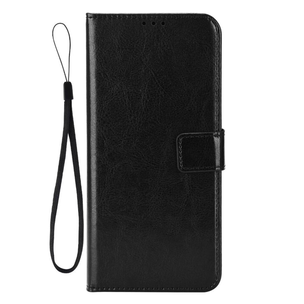 Wallet Case Pu Leather Flip Cover With Magnetic Buckle And Card Slots For Realme Gt 7 5G Black 9073542725060