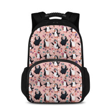 Girls Backpack Ages 810 with Lunch Compartment, Cute Penguin Kids School Backpack for Elementary
