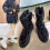 (Black, 35) Damen Winter Schneestiefel Warm Geschenk 1