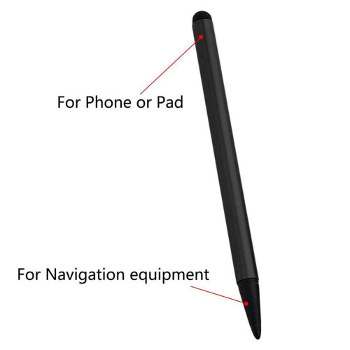 Stylus Pen for Touch Screens, 2 in 1  Precision Universal iPad Stylus Pen Silver for iPhone Android 2