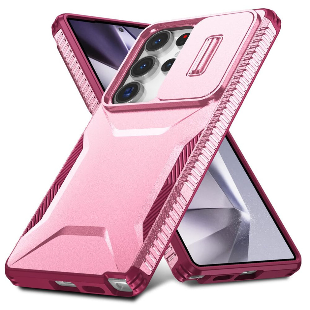 Ultra Thin Shockproof Cover With Militarygrade Protection And Lens Guard For Samsung Galaxy S25 Plus Pink 9330225020103