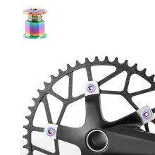 MUQZI 5Pcs Colorful Chainring Bolts Set Single/Double Chainring Screws for Road and Mountain Bikes 8.5mm