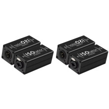 2X Audio Isolator 6.35 Audio Noise Filter Noise Suppressor Isolator Audio Signal Isolator for Eliminator Common Ground