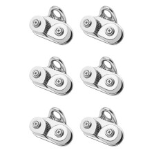 6X Stainless Steel Cam Cleat Boat Cam Cleats Fairlead Sailing Sailboat Canoe Dinghy