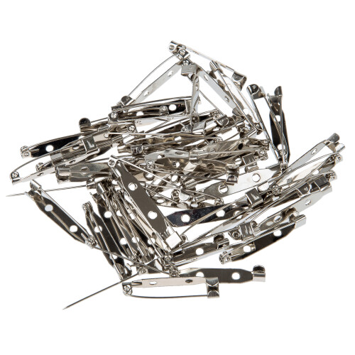 50pcs Brooch Bar Pins Findings 32mm