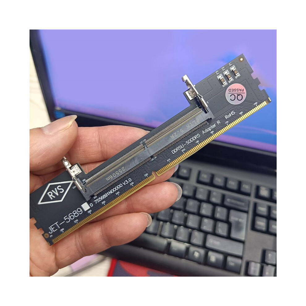 Ddr5 Laptop To Desktop Memory Adapter Card Notebook To Pc Computer Memory Extension Adapter With Stable Power Supply 6034116864120