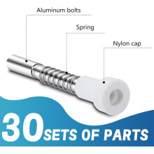 12 Pack Window Screen Plunger Latches with Caps-5/32" X 1-1/2" Aluminum Alloy Window Screen Retainer Pins