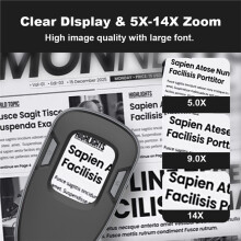 Draagbare CMOS-Vergrootglas met 14x Vergroting, 1 Megapixel Digitale Handmicroscoop met Hoge Resolutie en Hoge Vergroting