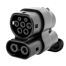 CCS1 to CCS2 Plug EV Adapter Charging Connector 250A AC+ US to EU EV Charger Connect Adapter Fast Charging Adapter