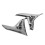 1Pair Chrome Battery Box Protector Covers for  Goldwing GL1800 2001-2010 Motorcycle Fairing Side Battery Box Shell 6