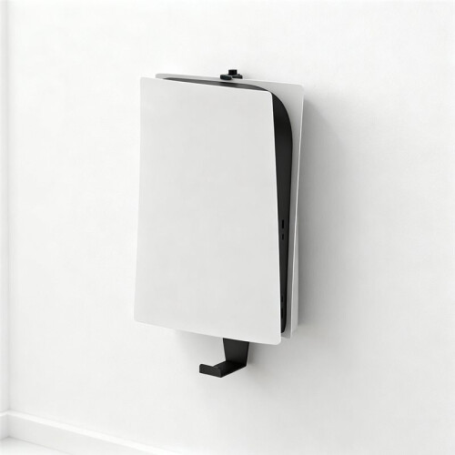 For PS5 PRO/PS5 Slim/PS5 Console Wall Mount Bracket Storage Stand Space-Saving Holder Game Console Accessories Black 1