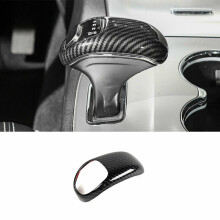 for Grand Cherokee 2014-2015 Carbon Fiber Gear Shift Knob Shifter Lever Cover Trim Decoration