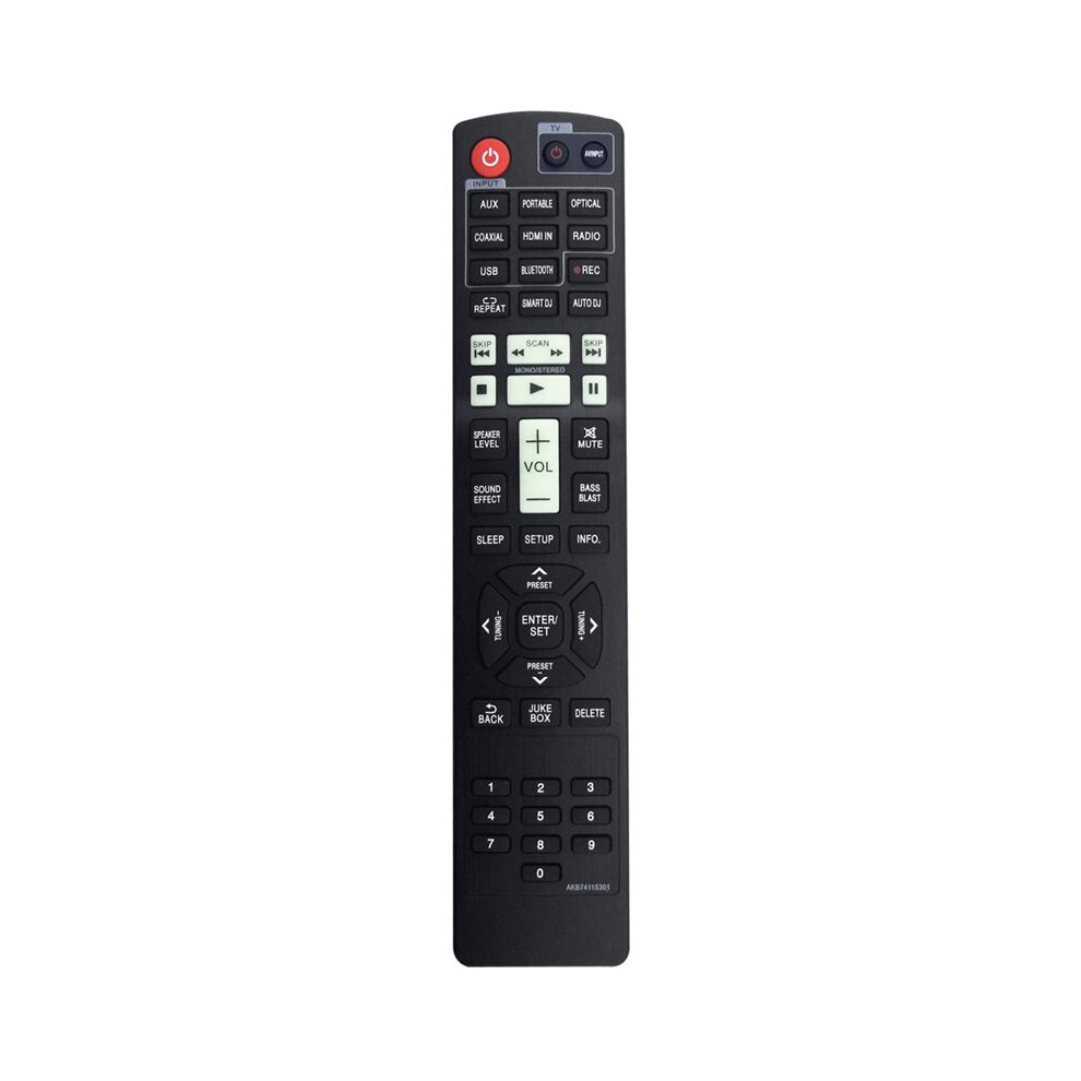 Photos - Remote control Zandona Replace AKB74115301  for Home Theater AV Receiver NA9640P ARX10 S94P2-S S94P2-F ARX9 