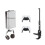 For PS5 PRO/PS5 Slim/PS5 Console Wall Mount Bracket Storage Stand Space-Saving Holder Game Console Accessories Black 5