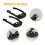 Universal Helmet Chin Strap, Black Elastic Chin Strap and Multi-Point Adjustable Chin Cup 4pcs 4