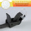Universal Helmet Chin Strap, Black Elastic Chin Strap and Multi-Point Adjustable Chin Cup 4pcs 5