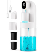 Mundspülspender, 600 Ml, Automatisch, Elektrisch, Wandmontage, mit 4 Modi und Magnetischen Bechern