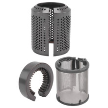 Hair Dryer Inner Filter + Outer Filter Cage for Hair Dryer HD01 HD03 HD08 Models, with Filter Cleaning Brush