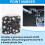 200 Pcs 3D Magnetic Tracking Dot for Scanner Inner 6.0 mm Outer 10 mm Scanning Reference Point  for 3D Scanning 5
