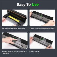 Food Vacuum Sealer Machine with Cutter Automatic and Manual Sealer Dry Moist Food Modes Vacuum Sealer EU Plug