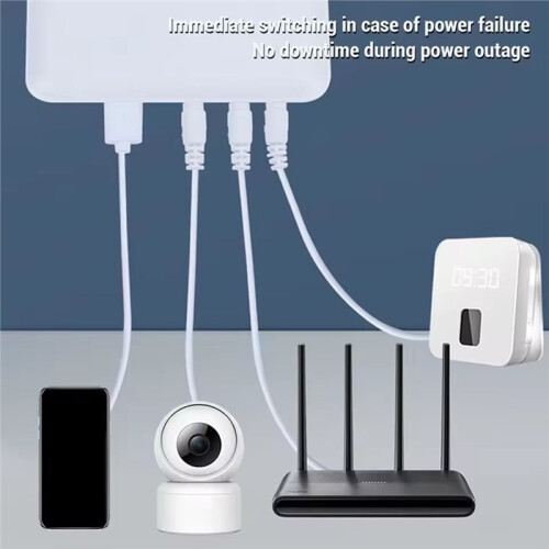 Uninterruptible Power Supply Multiple Guards 6000mAh Large Capacity Battery Backup  UPS for Router Camera EU Plug 2