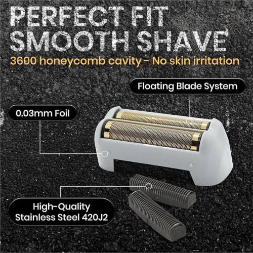 2 Pack Foil Shaver Replacement for  Model TS-1, TS-2 17150/17155/17200, Blade Replacement for Smooth Shaving 1
