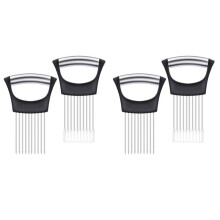 Soporte para Cortar Cebolla de Acero Inoxidable con Funda Protectora para Verduras y Carnes.