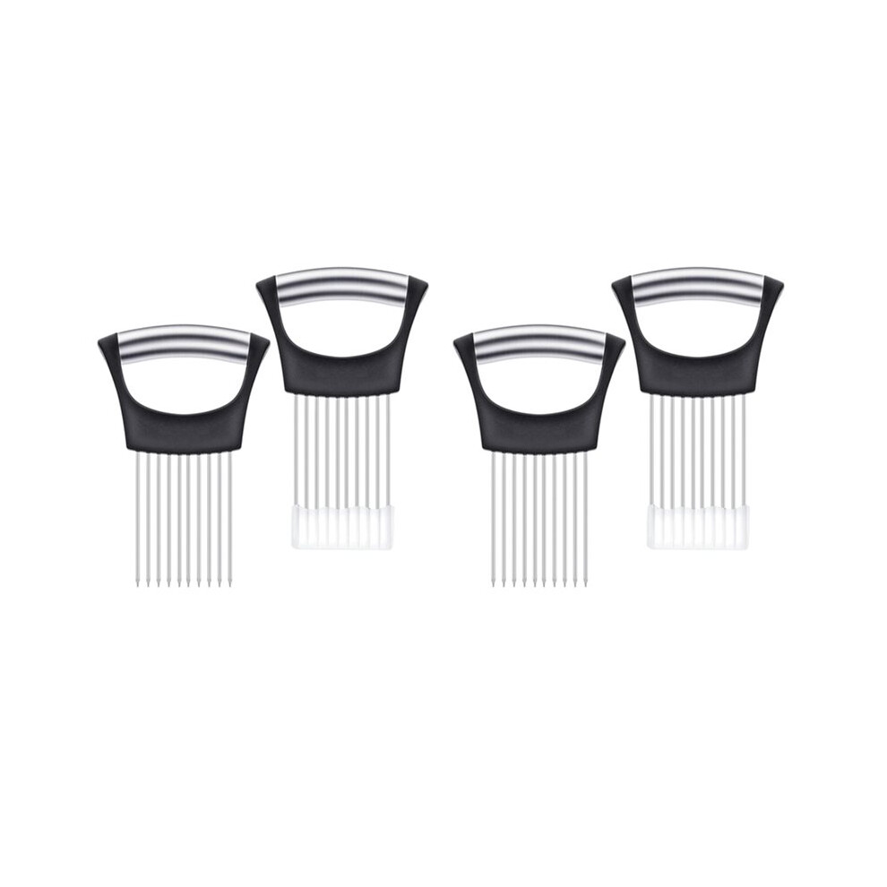 Stainless Steel Onion Slicer Holder With Protective Cover For Vegetables And Meats 6031002875505