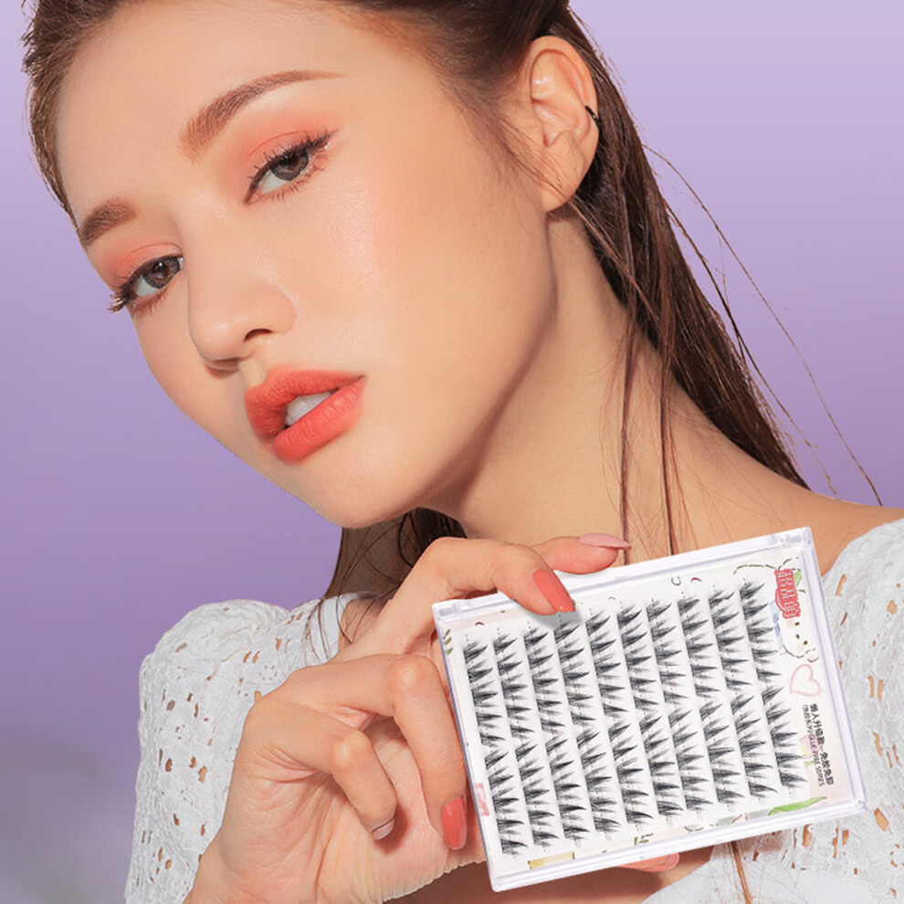 Hue-Grain Sunflower False Eyelashes - Black Synthetic Fiber