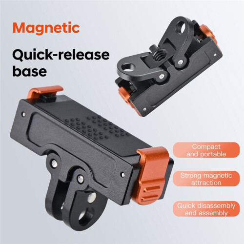 Quick Release Magnetic Adapter Mount Base Bracket for  Action 5 Pro 4 3 Osmo 360 Camera Accessories 2