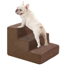Extra Breite Hundetreppe mit Stützplatte, Geeignet für Wohnzimmer, Schlafzimmer und Andere Räume B