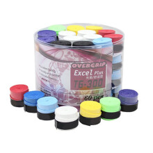 60pcs Tennis Racket Overgrip Sweat-Absorbing Soft Cushion Grip Tape for Squash Badminton Padel Racquet Handle Wraps